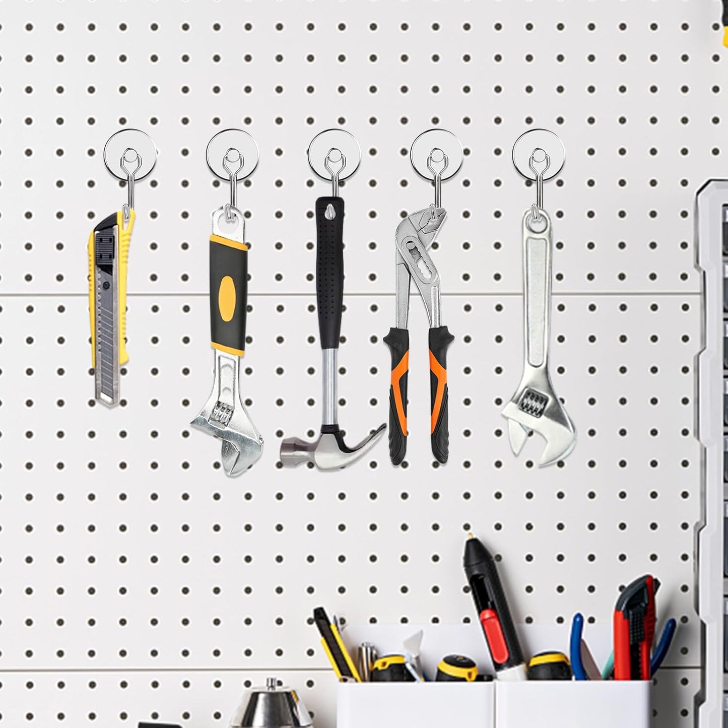 MIKEDE Strong Magnetic Hooks, 110LB Swivel Magnetic Hooks Cruise, Neodymium Magnet Hooks Heavy Duty for Hanging, Grill, Cruise Cabins, Refrigerator, Grill, Kitchen, Locker - Pack of 12