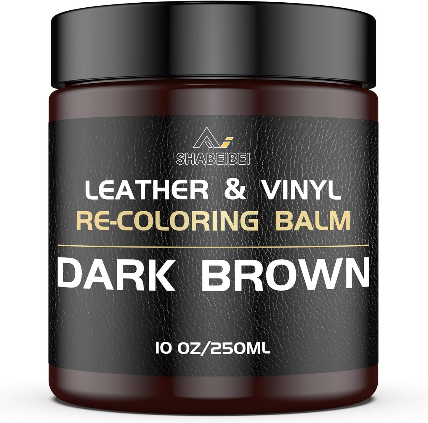 Leather Recoloring Balm,10oz Leather Color Restorer Leather Repair Kit for Furniture Car Leather Scratch Remover, Dark Brown Leather Color Restorer for Couches,Leather Dye Paint for Faded