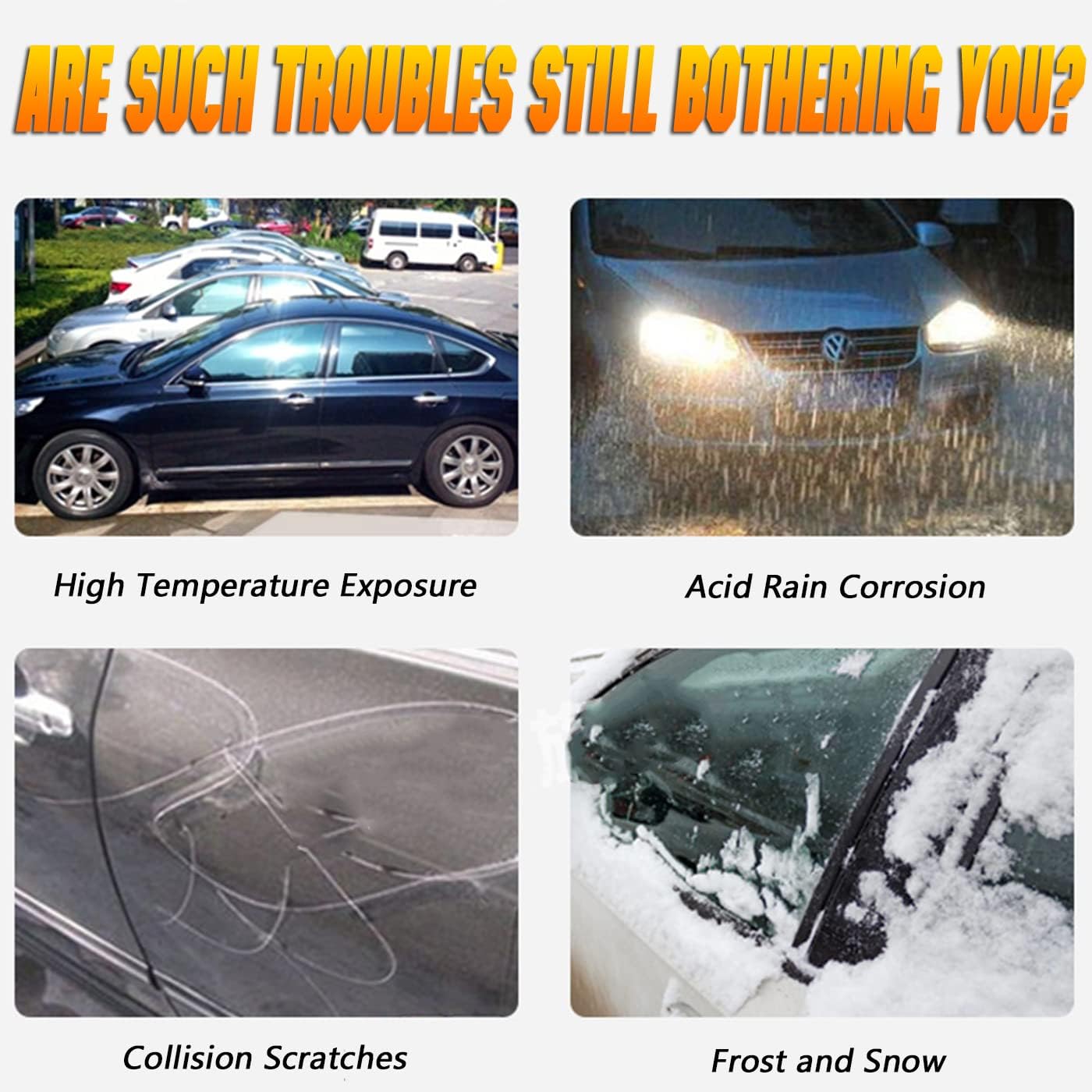 Breathable New Material, Waterproof Car Cover, Locks and Zipper Doors, Sunscreen Waterproof UV Prevention Snowproof Wind and Windproof,Suitable for Indoor Outdoor,for SUV (up to 180") B10