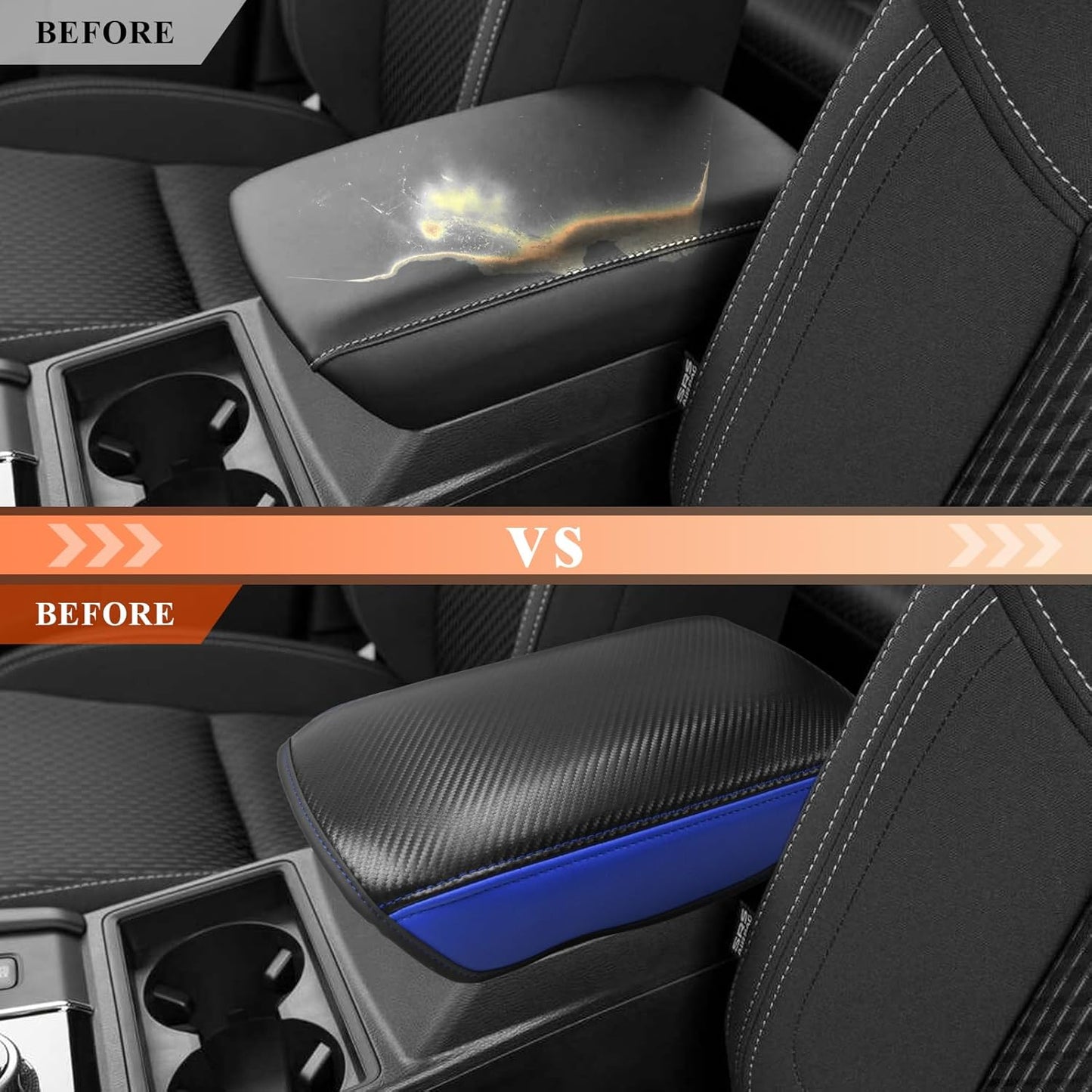 CDEFG for Mitsubishi Outlander 2022 2023 2024 2025 SE, Black Edition, SEL Car Armrest Cover, Center Console Protector Pad Arm Rest Box Cushion Mat Interior Accessories (Not for Outlander Sport)