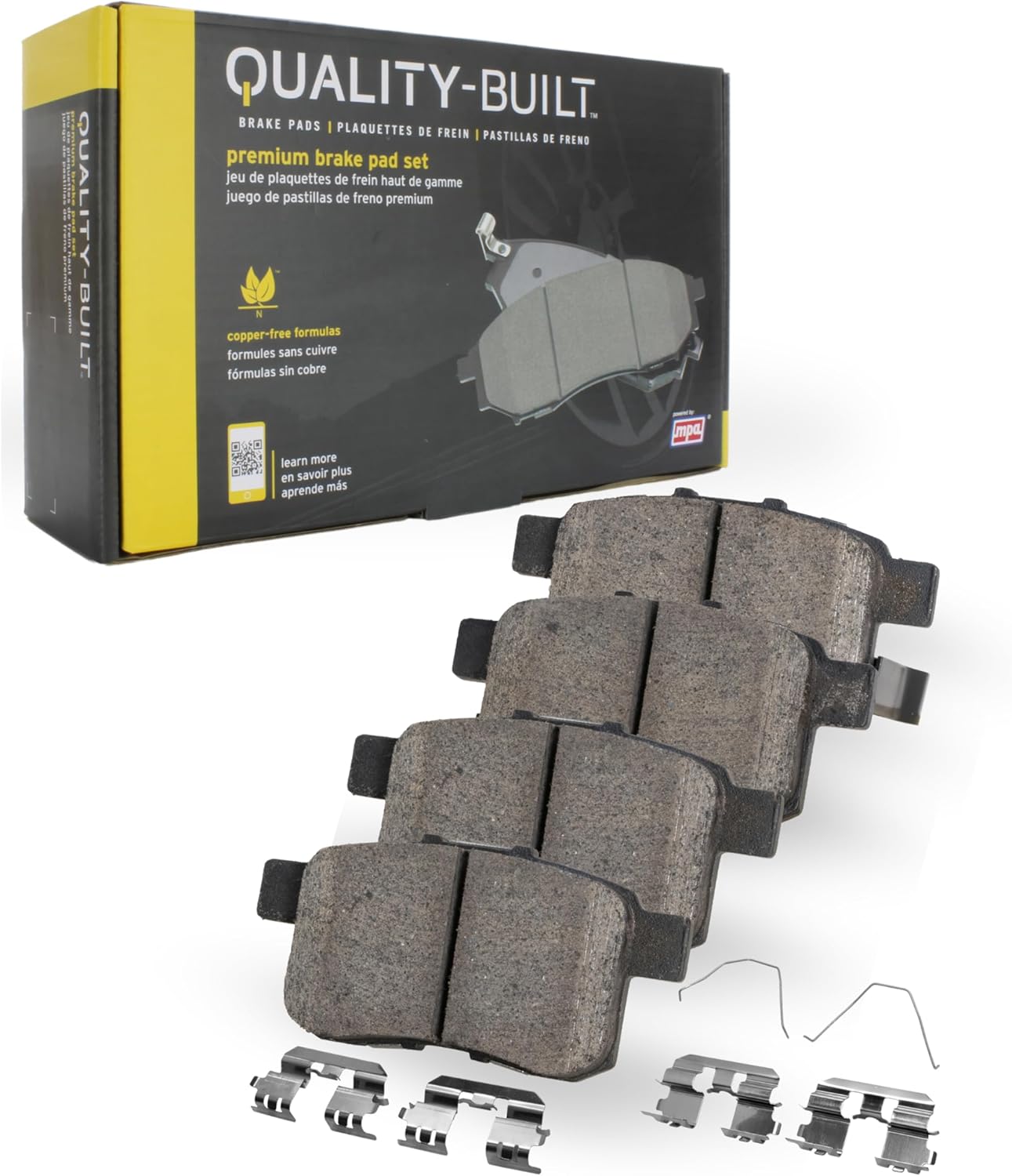 Premium Ceramic Front Brake Pads (1001-0642C) Compatible with Chrysler Chrysler R/T 1997-1997, Chrysler Neon 2000-2002, Dodge Neon 1995-2005, Plymouth Neon 1995-2001
