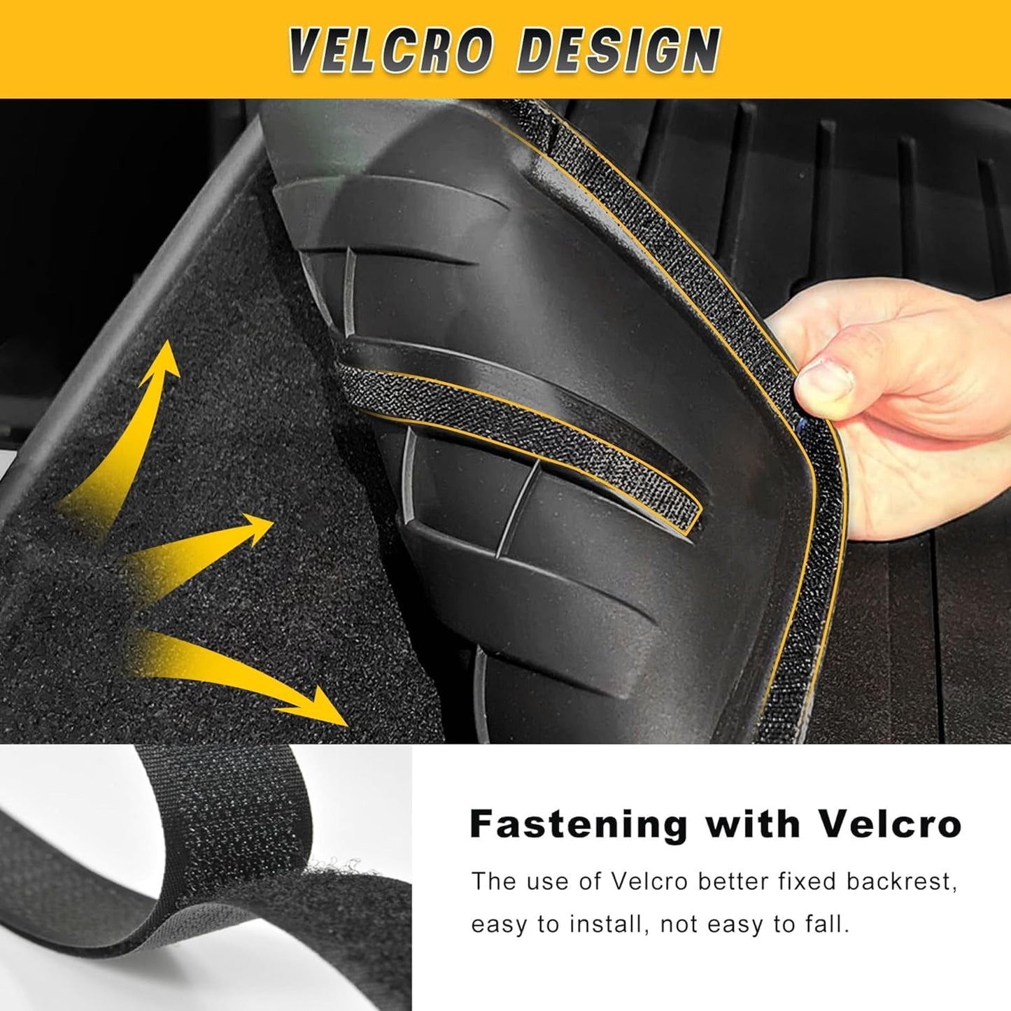 Floor Mats & Cargo Liner & Backrest Mat Fit for Honda HRV 2026 2025 2024 2023 & Acura ADX 2025: All Weather Protection Floor Liner - 1st & 2nd Row Car Liner Trunk Mat for HR-V Accessories, Black