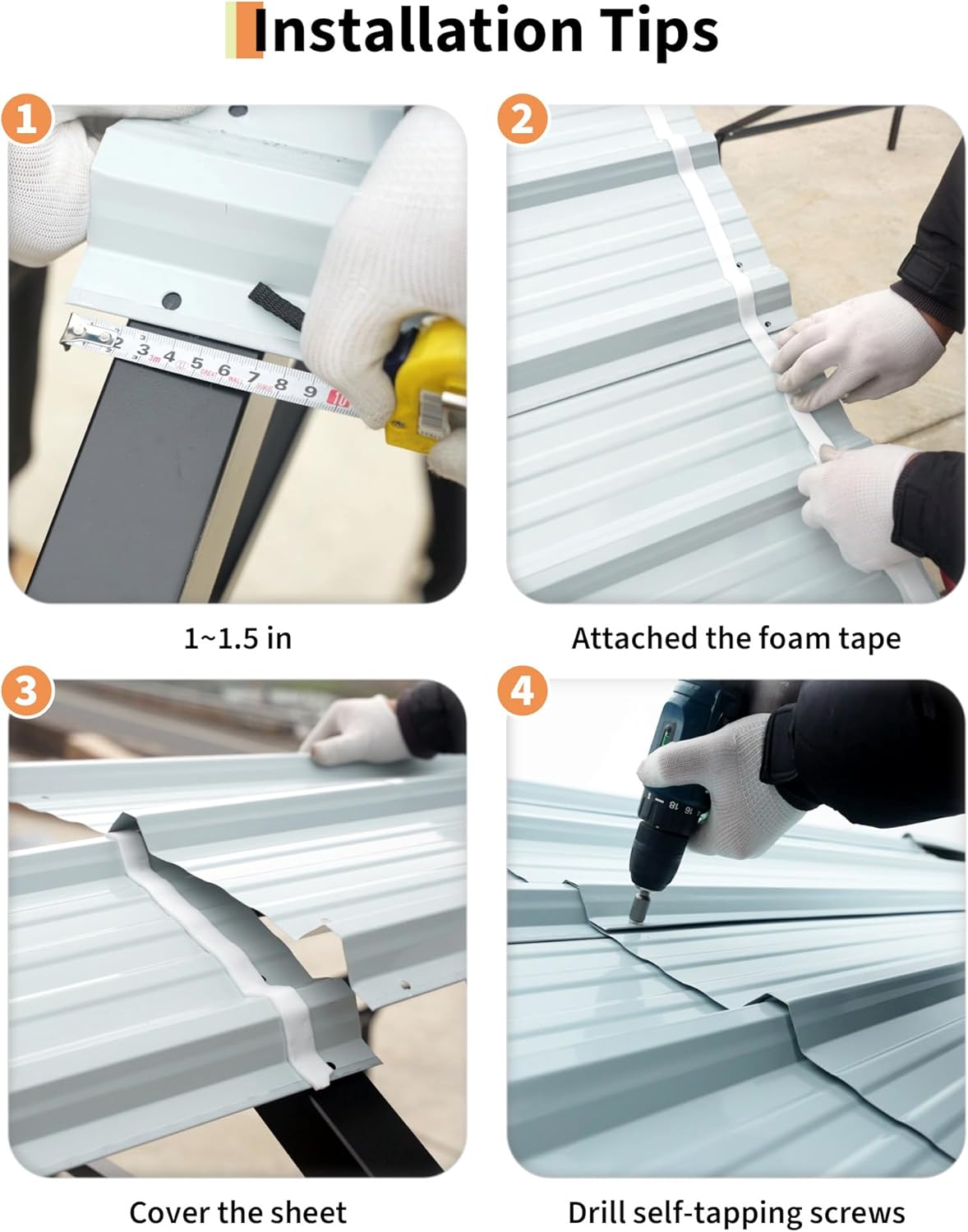 20'x25'x13' Metal Carport for 2 Cars, Extra Tall Car Port, Reinforced Frame and Roof for All-Weather, for Bass Boats, Full-Sized Pickup Trucks, and Tractors, N.W. 980 Lbs
