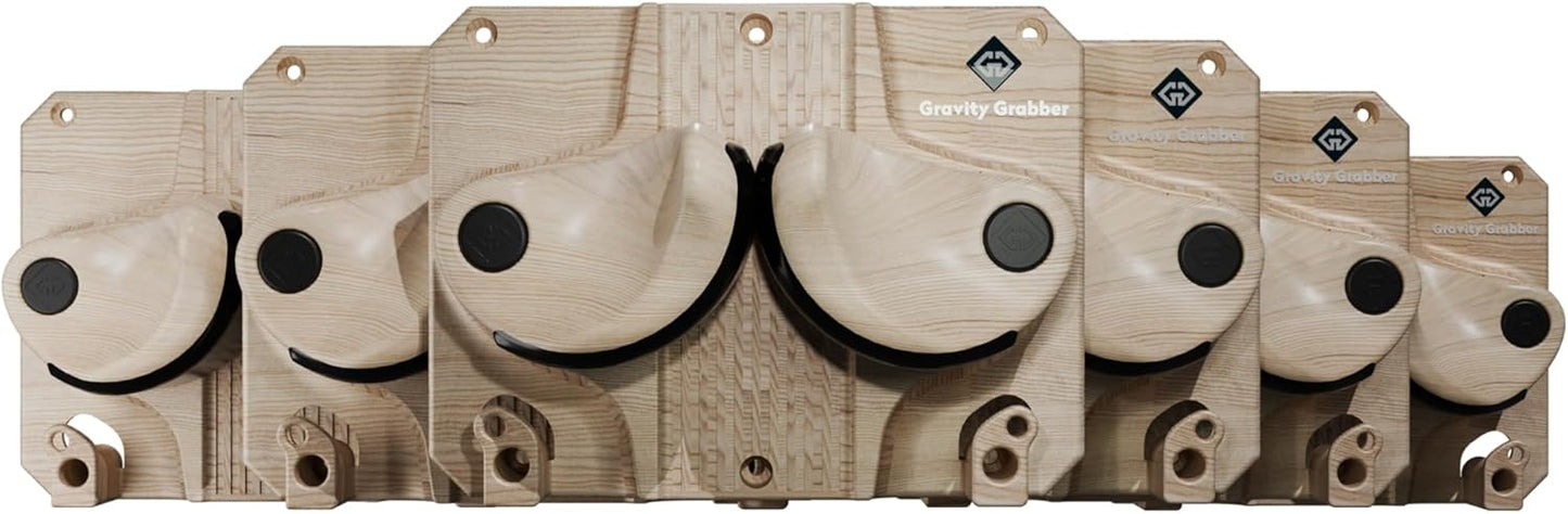 Ultimate Ski & Snowboard Wall Rack | Secure, Non-Slip Storage | Fits Any Ski/Board | Garage Organization | Ski Storage Rack | Snowboard Storage Rack | Winter Gear Organizer | 6 Pck