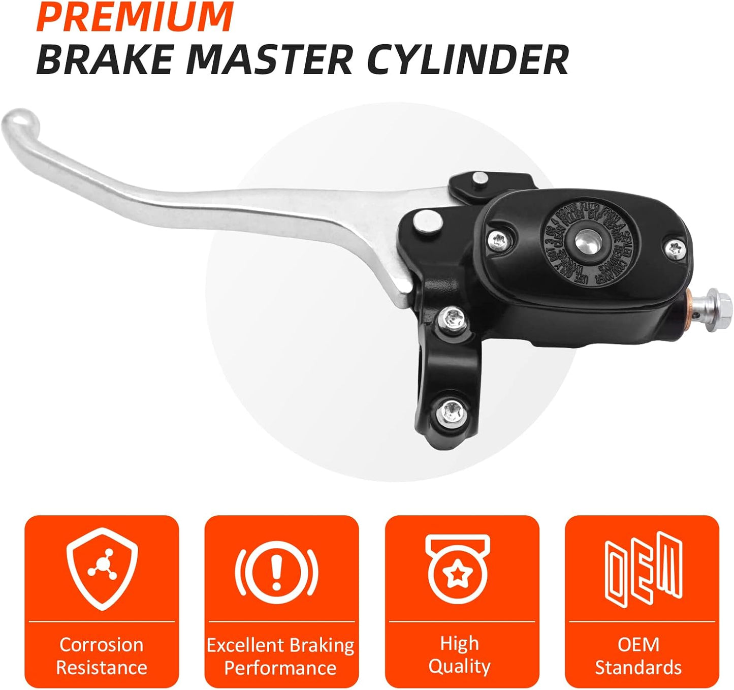 JAVIK Front Brake Master Cylinder for Polaris Sportsman 300 400 450 500 550 570 700 800 850 1000 Scrambler 850 1000 Hawkeye ETX,OEM# 2203051 2010276 2010440 2010442 2203060