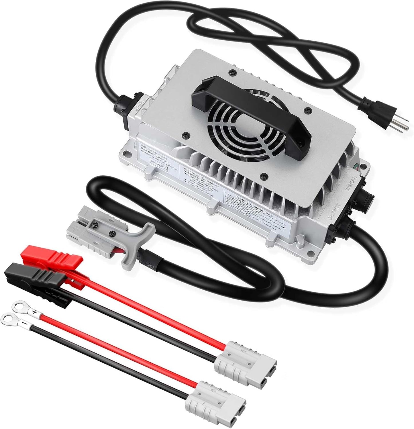 58.4V 20A LiFePO4 Battery Charger Support 0V Restart Charging Function, with Multiple Safety Protections for 48V Lithium Iron Phosphate Battery