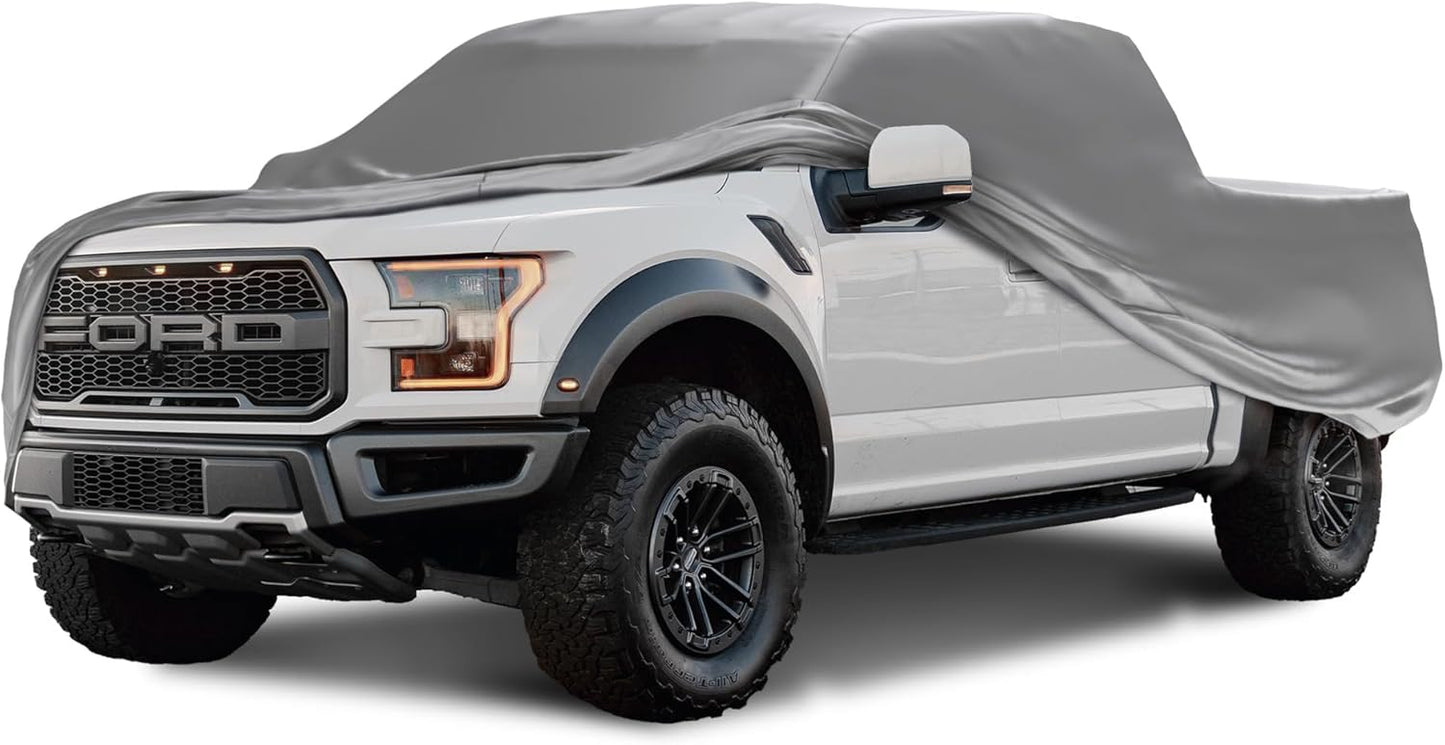 Car Covers Weatherproof Max Truck Cover & Warranty Compatible with Ford 1990-2019 F-150 Regular Cab, 8'– Outdoor Cover, Prevents Theft with Cable Lock