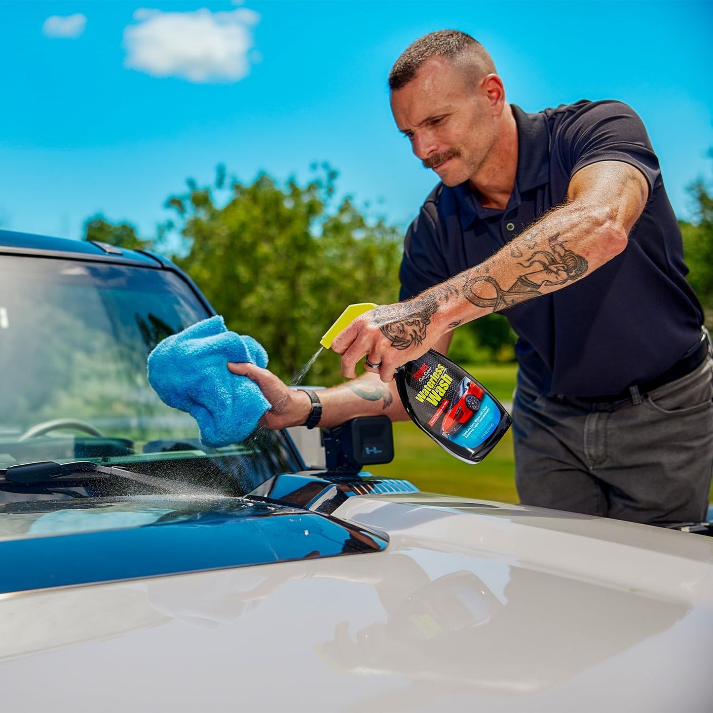 Stoner Car Care 92604-2PK Waterless Wash Car Detailing Spray – Safe, Scratch-Free Formula Quickly Cleans, Shines & Protects Cars, Trucks, Boats, Motorcycles, RVs & More – 22 Fl Oz, Pack of 2