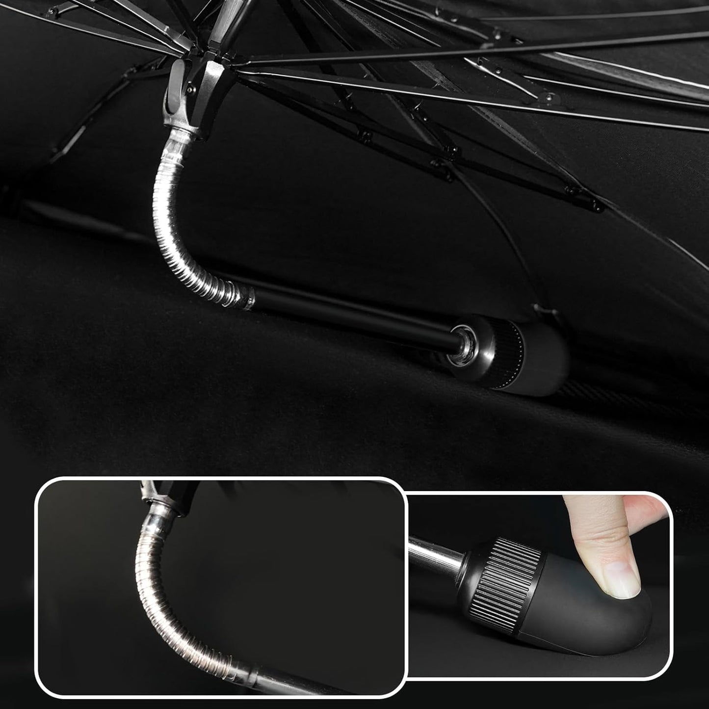 Umbrella Sunshade for Corolla Cross 2025 Accessories, Foldable Windshield Cover Sun Shade Umbrella Visor with UV Block Windshield Heat Insulation (for Toyota Corolla Cross 2022-2025)