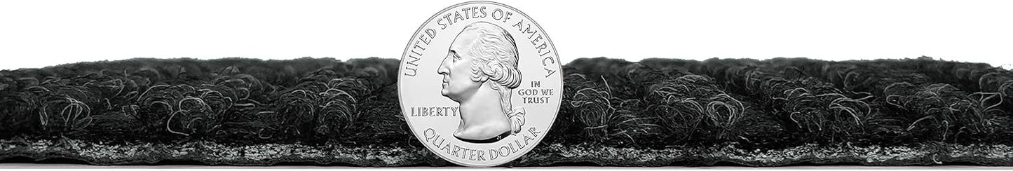 KOECKRITZ Heavy Duty Durable All Weather Indoor/Outdoor Non Slip Entrance Mat Rugs and Runners for Office Business Building Home Garage Front Door (6' x 11', Charcoal)