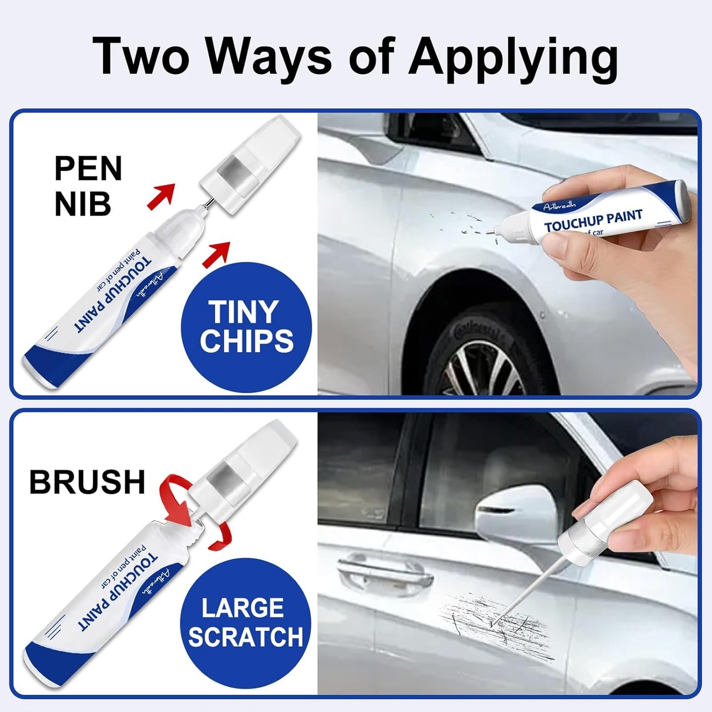 Diamond Black Crystal(PXJ/KXJ) Touch Up Paint for JEEP-Exact Match–Chips and Nicks Car Paint Scratch Repair Kit Automotive Paint Pen for Wrangler-JK/Commander/Compass/Grand-Cherokee/Renegade