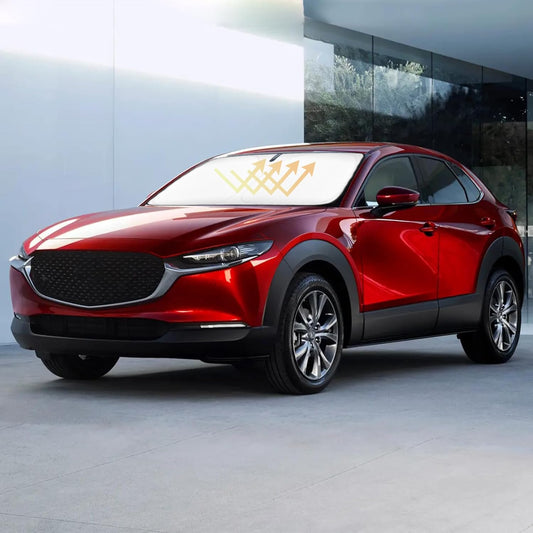 Sun Shade for CX-30 CX30 Windshield Sunshades for 2019 2020-2024 2025 2026 Mazda CX-30 CX30 SUV Windshield Cover Front Window Shields Protector Sun Visor Blocks UV Rays Car Interior Accessories