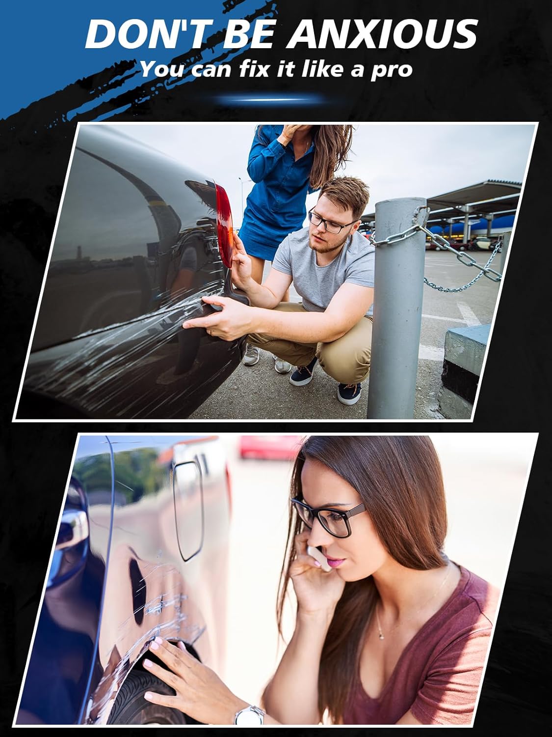 SYOAUTO White Touch Up Paint for Cars, White Car Touch up Paint White Auto Paint Scratch Repair Automotive Touchup Paint Pen 2 in 1 Car Touch Up Paint 0.4 oz