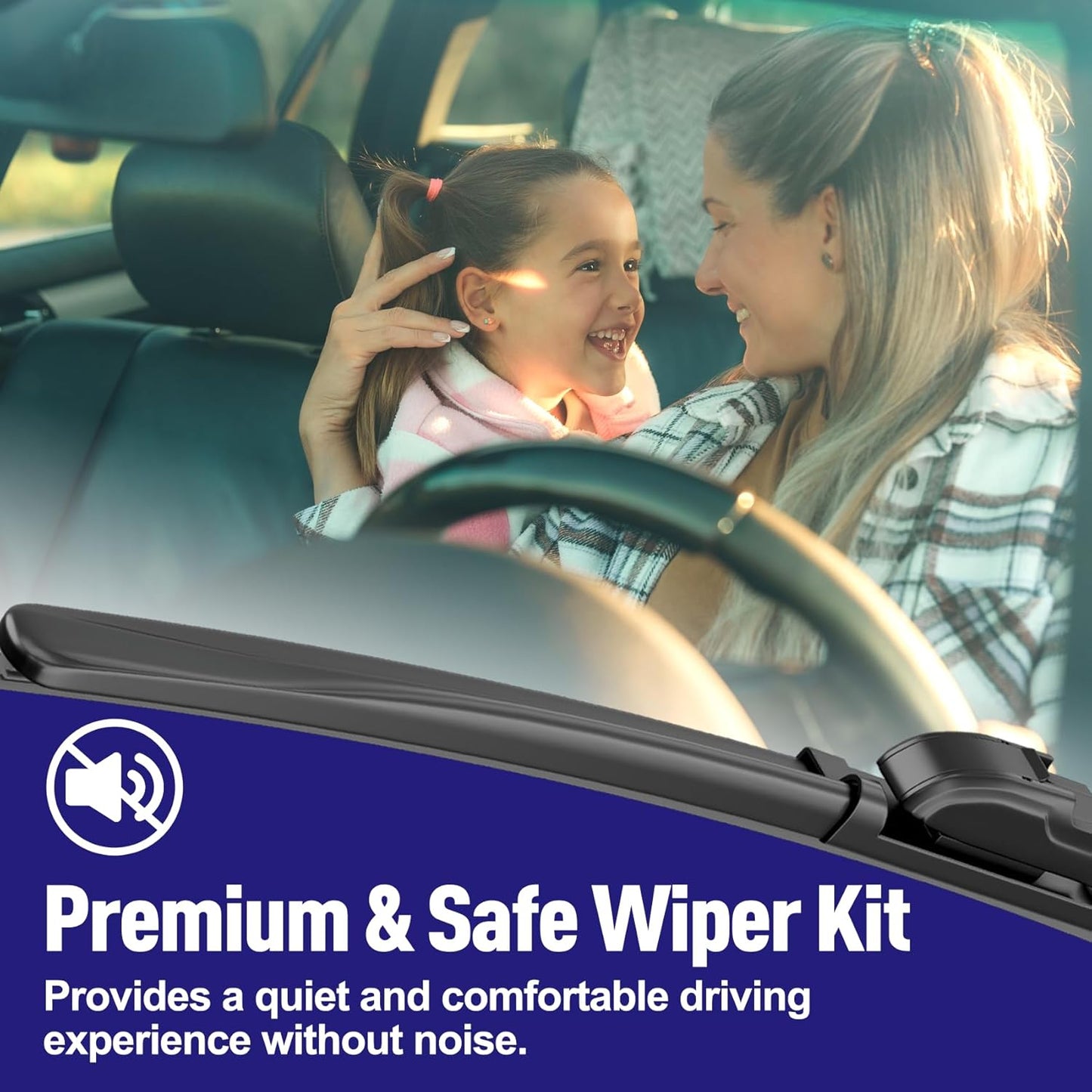 AJK Front Windshield Wiper for Jeep Gladiator 2020 2021 2022 2023 2024, Original Equipment Window Wipers Blades, Conventional, Vehicle Specific Fit, Pack of 2