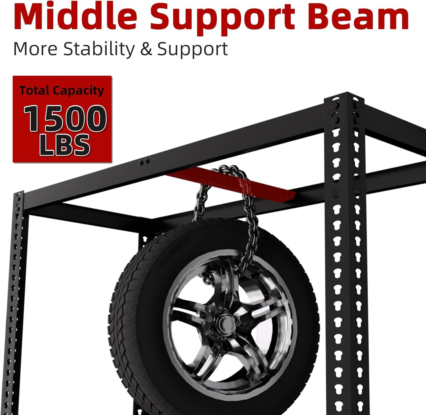 2 Packs 35.5" W x 16" D x 71" H Adjustable Garage Storage Shelves - 5-Shelf Heavy Duty Shelving Unit, Metal Utility Storage Organizer Racks for Warehouse Pantry Closet Kitchen, Black