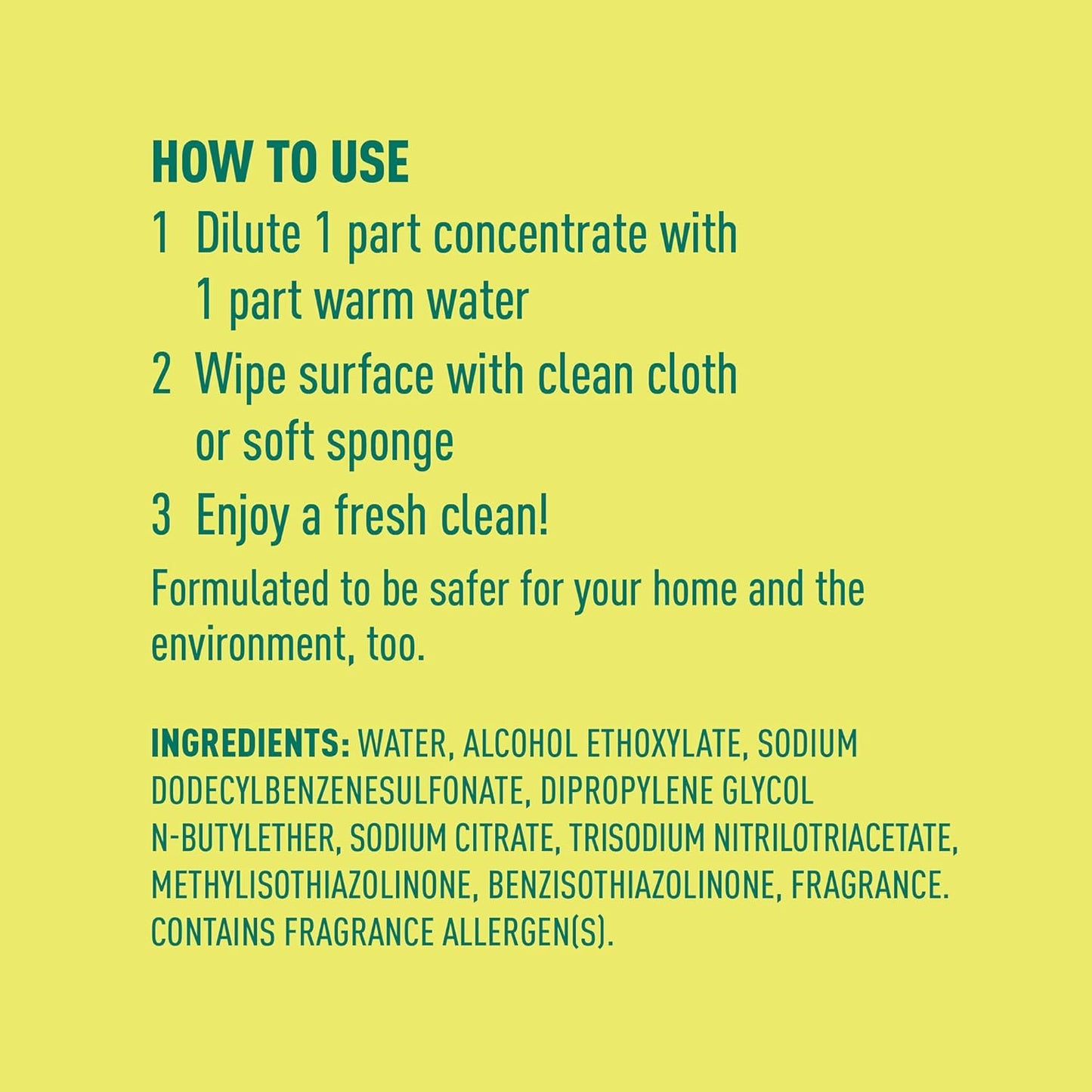 Amazon Brand - Presto! Multi-Surface Cleaner Concentrate, 2X Concentrated Formula, Lemon Scent, 32 fl oz (Pack of 2)