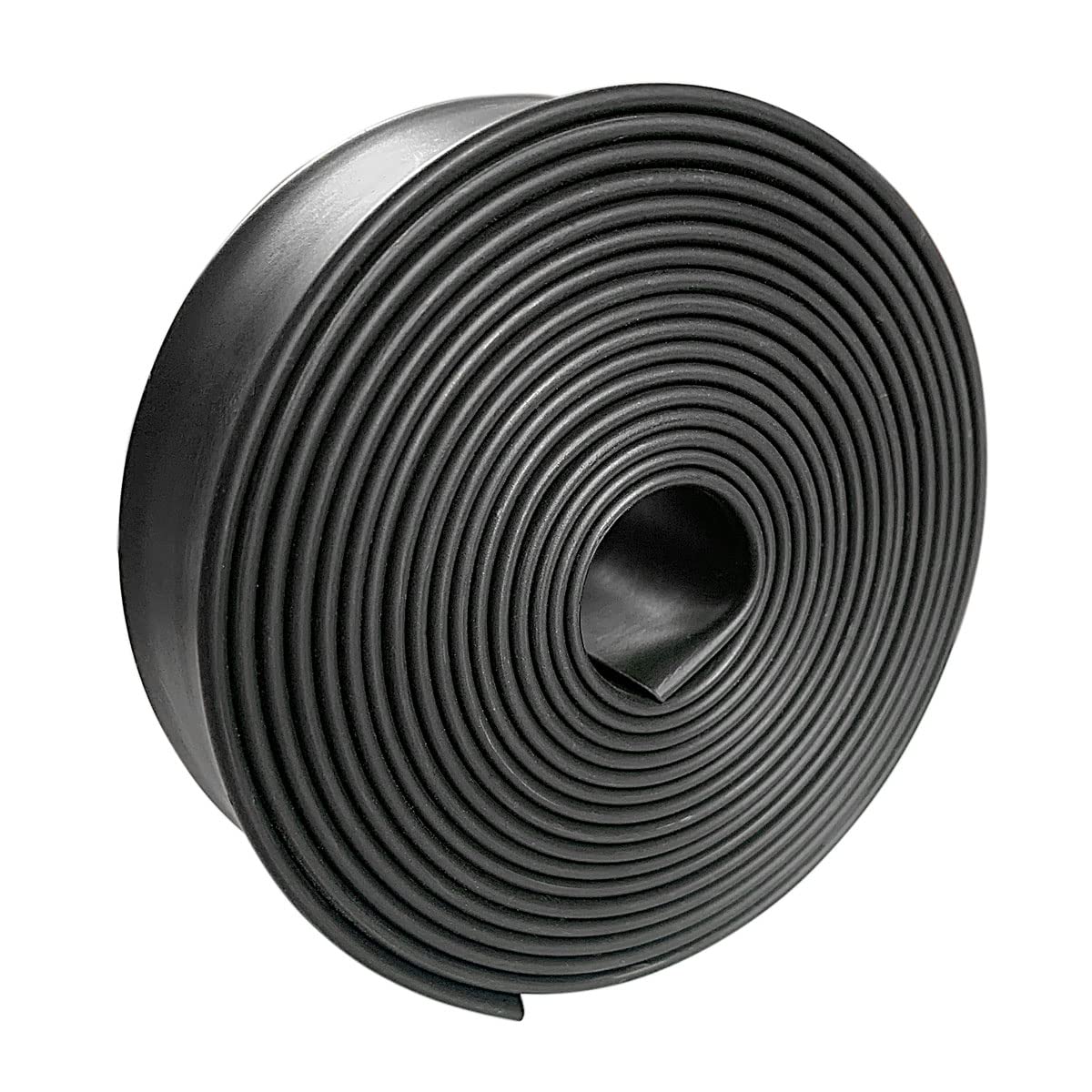 3:1 Ratio Heat Shrink Tubing Roll Adhesive Lined Industrial Marine Grade Dual Wall Heat Shrink Tube Waterproof and Sealed Black (1-1/4 inches(30 mm), 30 Feet)