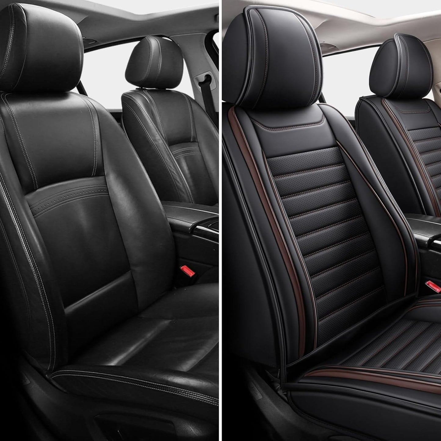 Car Seat Covers,Car Seat Protector Waterproof,Seat Covers Front, Car Seat Protectors,Automotive Seat Covers Fit for Most Cars Brown