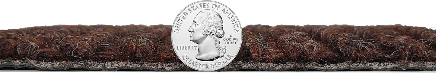 KOECKRITZ Heavy Duty Durable All Weather Indoor/Outdoor Non Slip Entrance Mat Rugs and Runners for Office Business Building Home Garage Front Door (5' x 18', Brick)