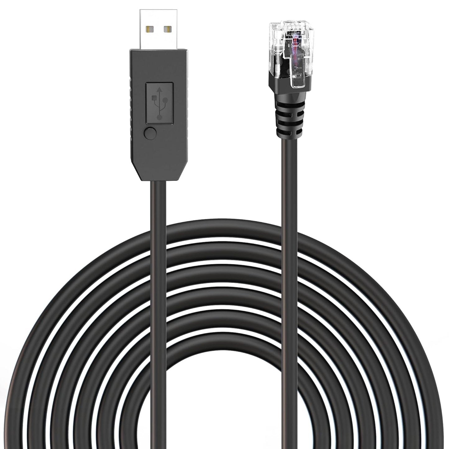 Radar Detector Cable, USB to RJ11 Plug Power Cord with Mute Function,Replacement Power Cable,for Escort Smart MAX 360 Passport Cobra 360 Unide R1/3/4/DFR8/9 Radenso XP etc Radar Detector.