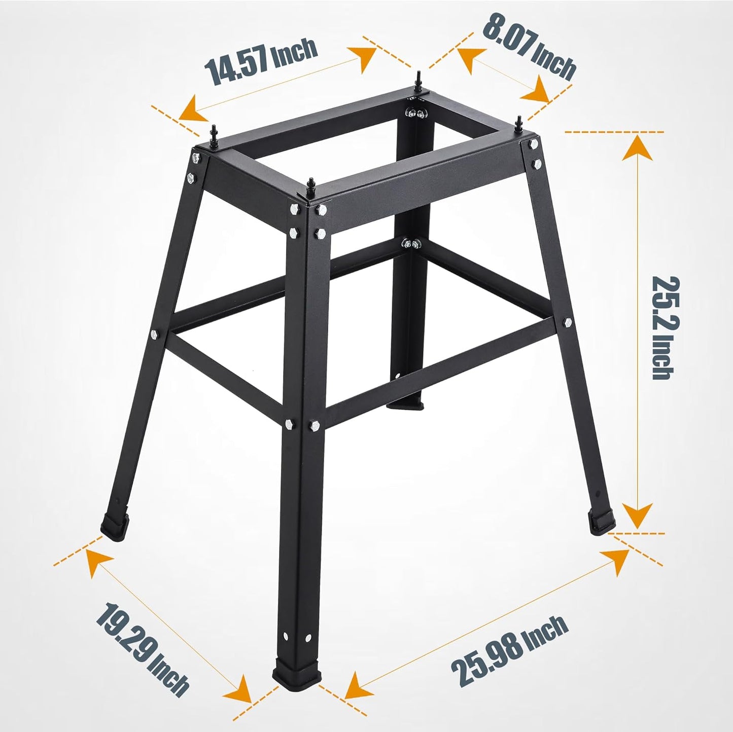 Professional Stand for 10" Band Saw – Lightweight & Durable, 12.5 lbs Heavy-Duty Steel Stand with Non-Slip Feet for Stability