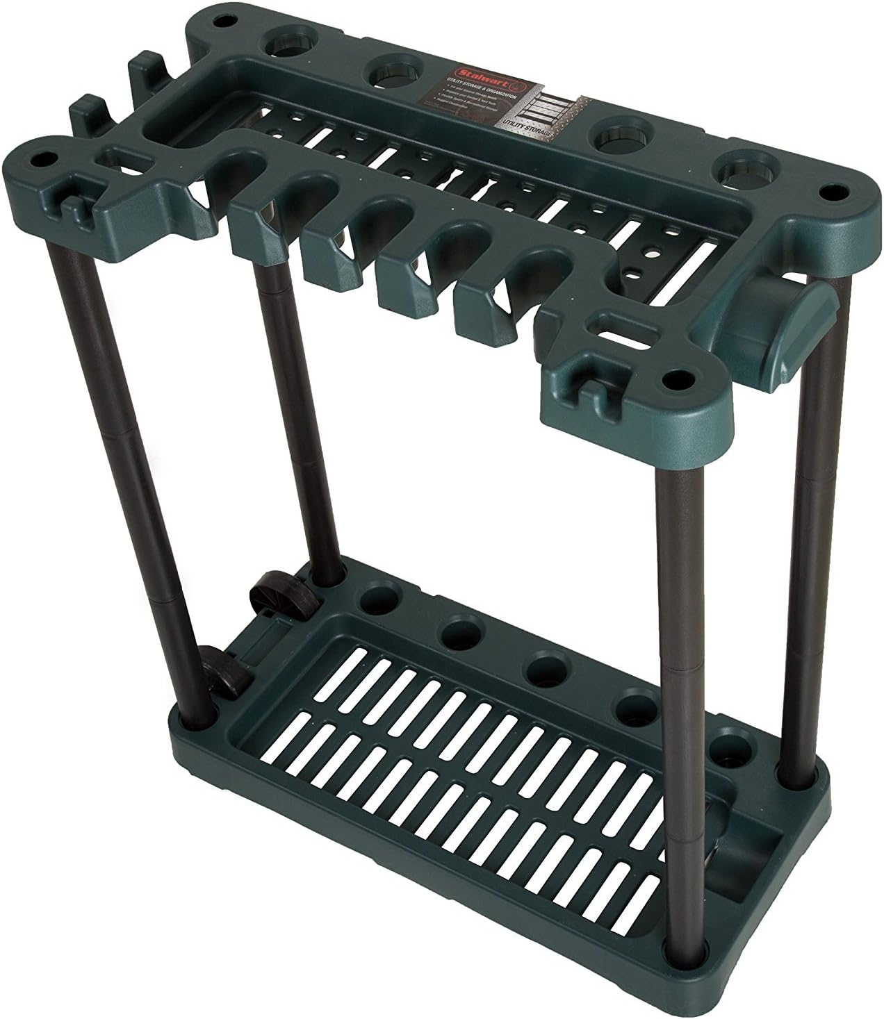 Garden Tool Organizer - Utility Rack, Holds Yard Tools - Garage Organizers and Storage Home Essentials by Stalwart - 40 Yard Tools, UNIT