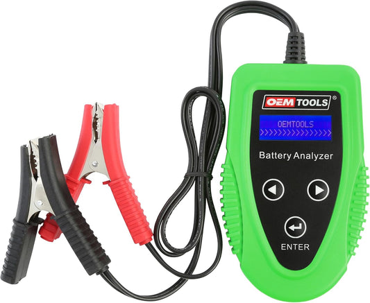 OEMTOOLS 24359 Digital Car Battery Tester, 12V Battery Diagnostic Tool, 200-1200 CCA Load Capacity, Charging, Cranking, and Starter Tester for Truck, Boat, RV, Golf Cart, and More