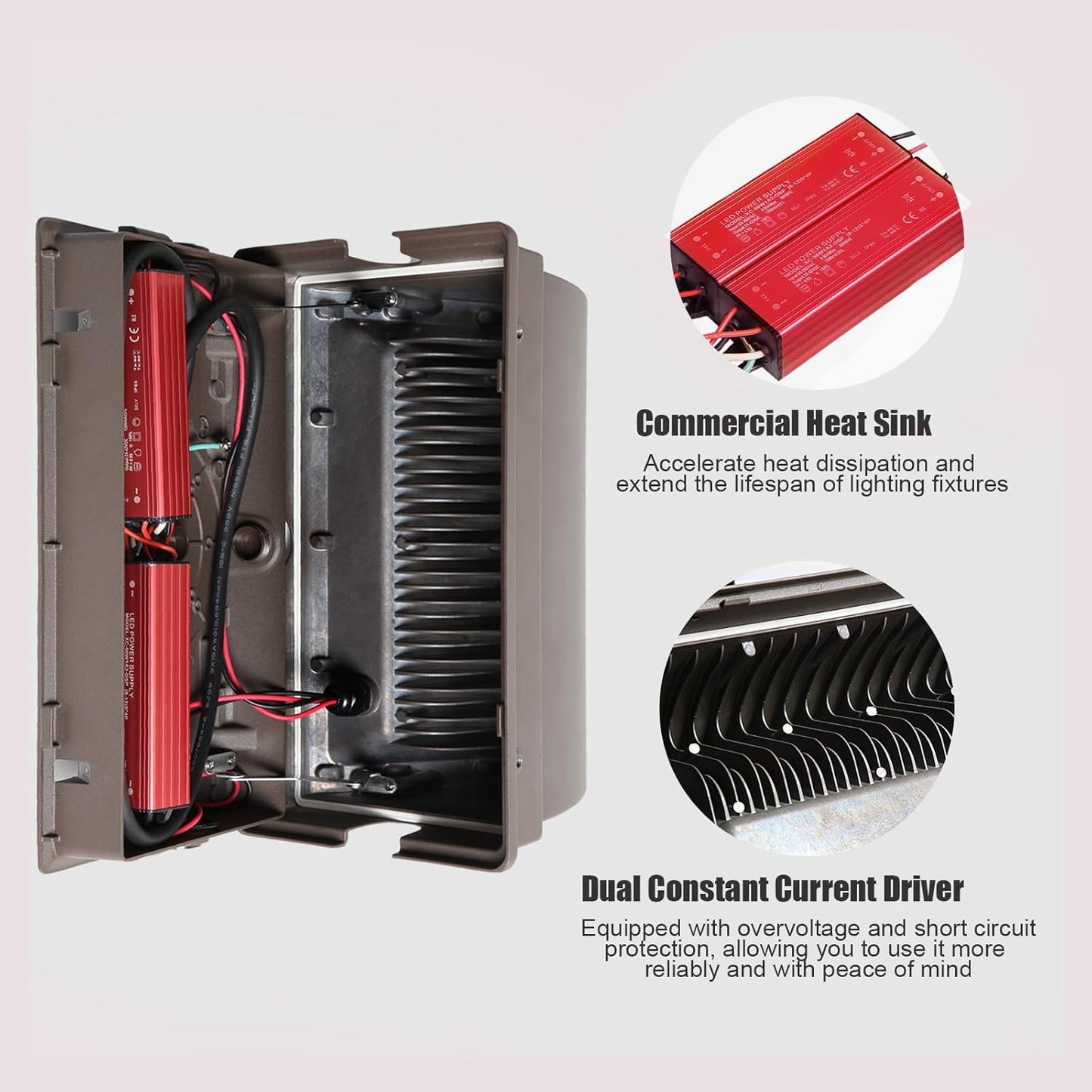 120W LED Wall Pack Outdoor, Super Bright Wallpack Lights, 5000K IP65 Waterproof Exterior Security Commercial Wall Mount Flood Lighting for House Building Shop 8Pack