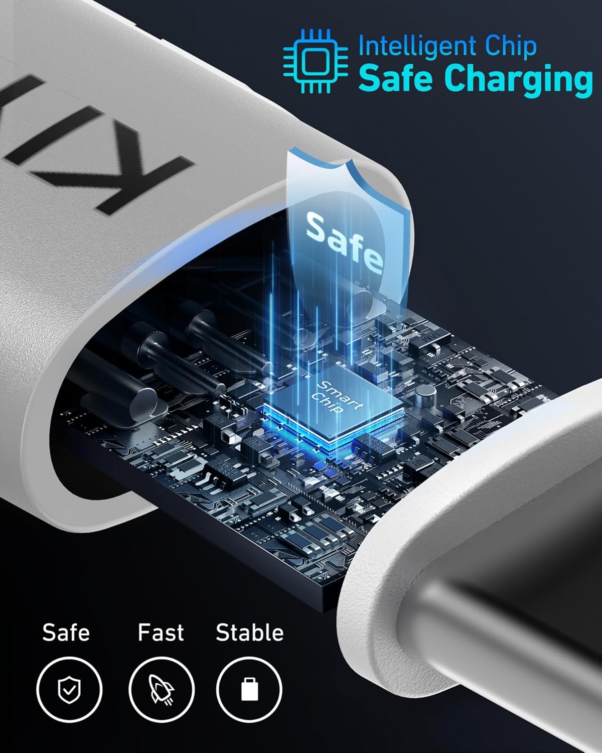 USB A to USB C Cable Fast Charging 66W, 2Pack 3FT Coiled Braided USBC Phone Charger Cables for Car, Short USB to USB Type C Cord for iPhone 16 15 Pro Max, Samsung Galaxy S24 S23 and More-Silver