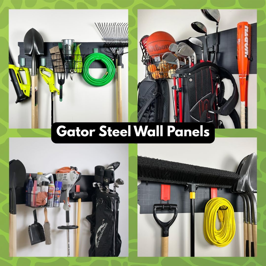 GATOR MAGNETICS Storage Hooks: 6-Pack, The Ultimate Workshop & Garage Storage Systems, Heavy Duty Magnetic Hooks, Sturdy Tool Organization Solutions, 25lb Hold, for All Steel Surfaces 2.5" & 4"