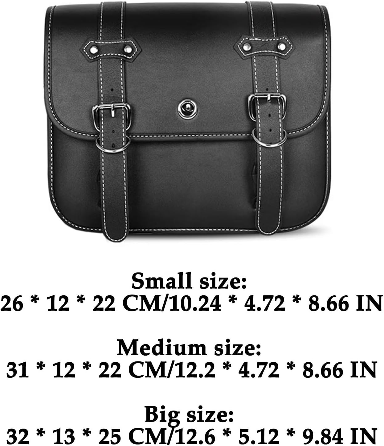 Motorcycle Saddlebags, Scooter Powersports Leather Saddle Bags Motorcycles, Softail Universal Throw Over Sportster Saddlebags 10.24x4.72x8.66 inches