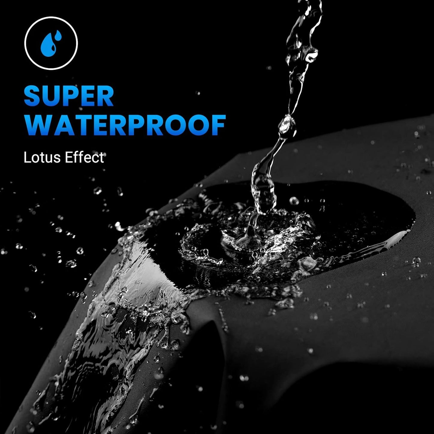 Favoto Motorcycle Cover Waterproof All Weather Universal Fits up to 108 inches Motorcycles with 3 Night Reflectors Lock-Hole Carrying Bag, Windproof Dustproof Sun Outdoor Protection