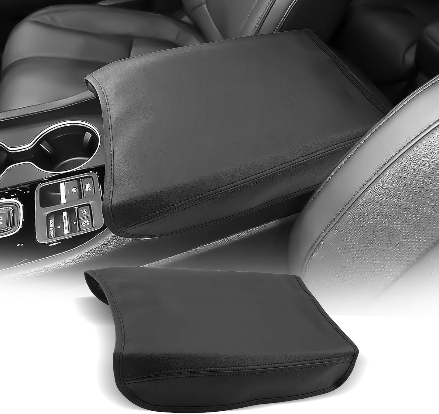 CDEFG for Honda Pilot 2023-2025 Center Console Cover Armrest Box Cover for Pilot (Sport, EX-L, Touring, TrailSport, Elite, Black Edition) 2023 2024 2025 Accessories Console Arm Rest Protector