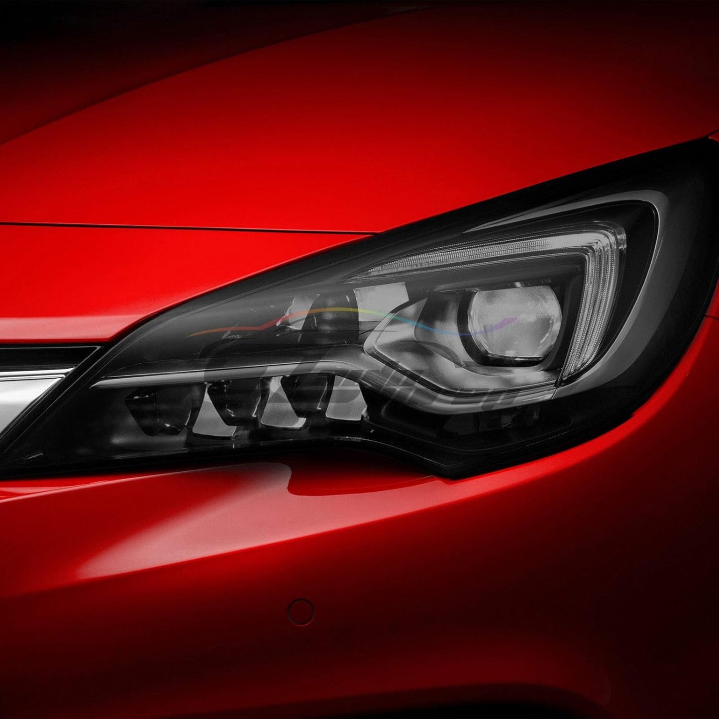 EZAUTO WRAP Free Tool Kit 12"x360" (1FT x 30FT) Glossy Medium Black Smoke Headlight Taillight Fog Light Side Marker Vinyl Tint Film Self Adhesive