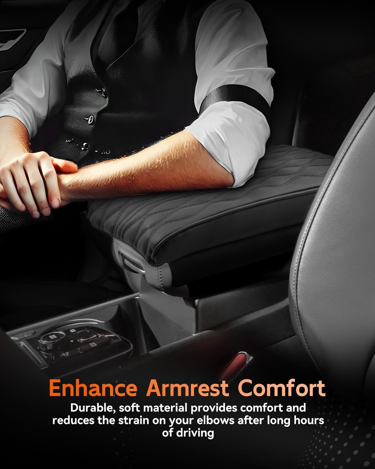 CDEFG for 2025 Kia Sportage Center Console Cover Armrest Box Cover for Sportage (LX, EX, X-Line, SX, SX Prestige, X-Pro, X-Pro Prestige) 2023 2024 2025 Accessories Arm Rest Protector