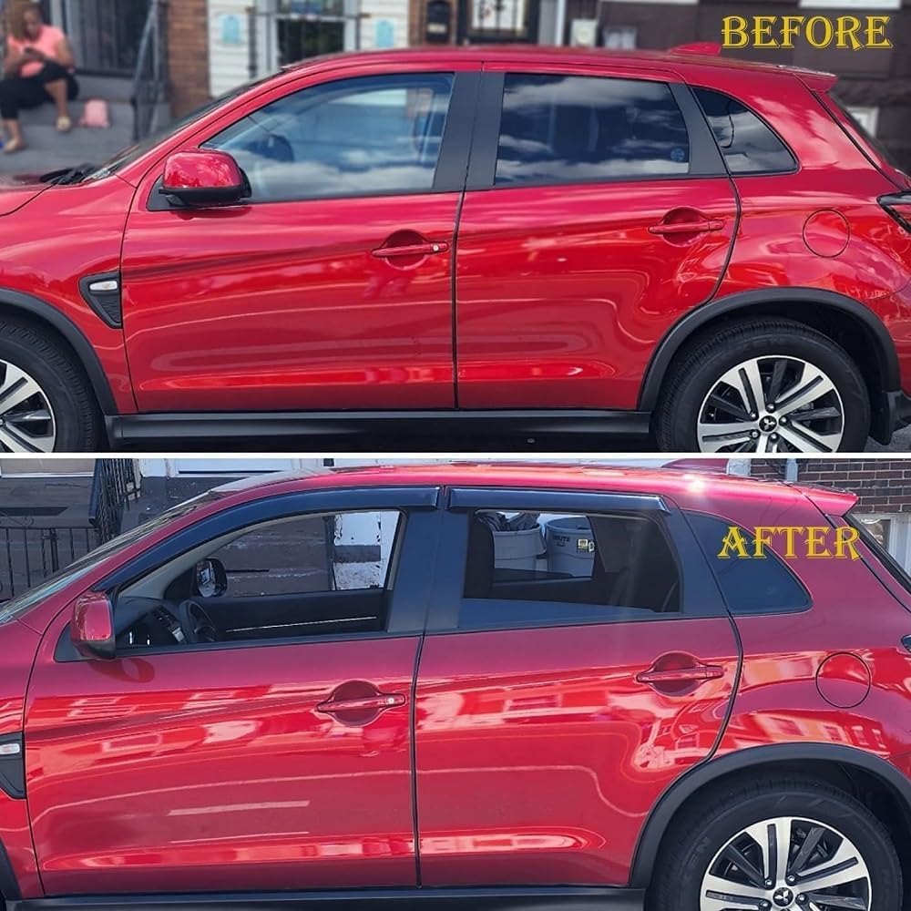 94675 Side Window Wind Vent Deflector,4pcs Outside Mount Style Nice Sun Rain Guards Set,Window Visor fit for 2015-2022 Nissan Murano