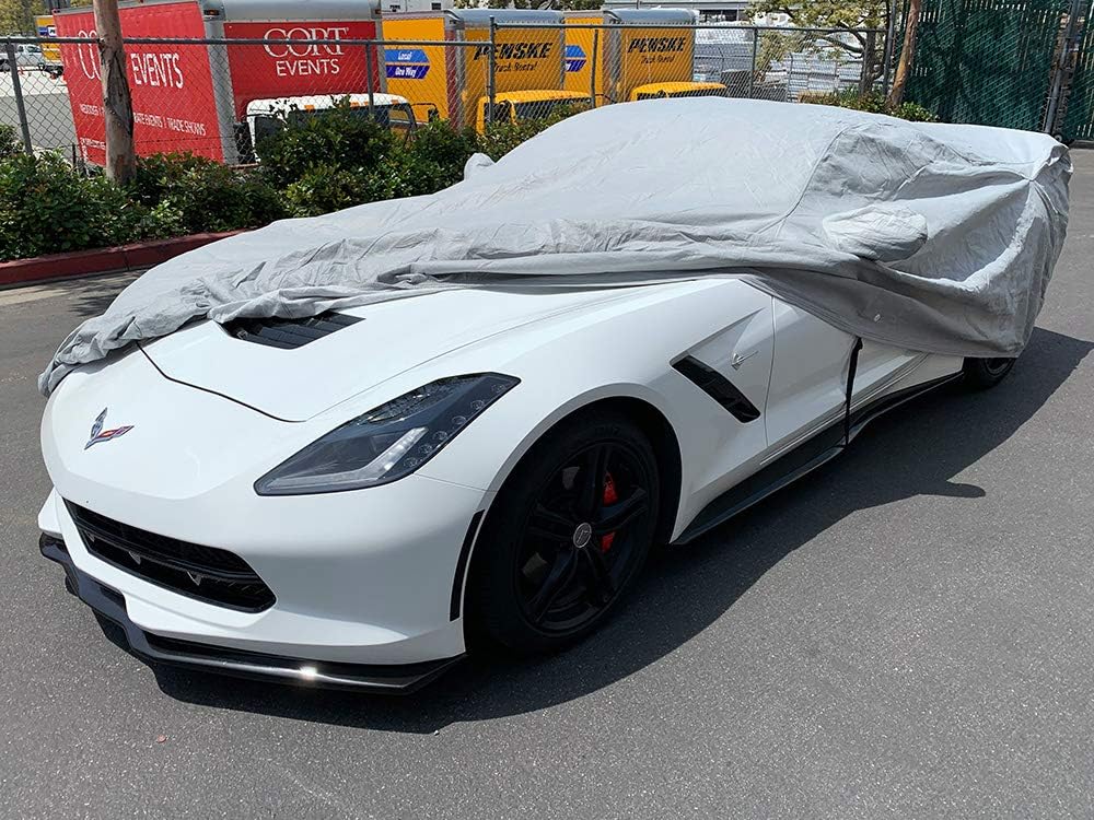 CarsCover Custom Fits C7 2014-2019 Chevy Corvette Stingray Z51 Z06 Grand Sport Custom Car Cover for 5 Layer Ultrashield