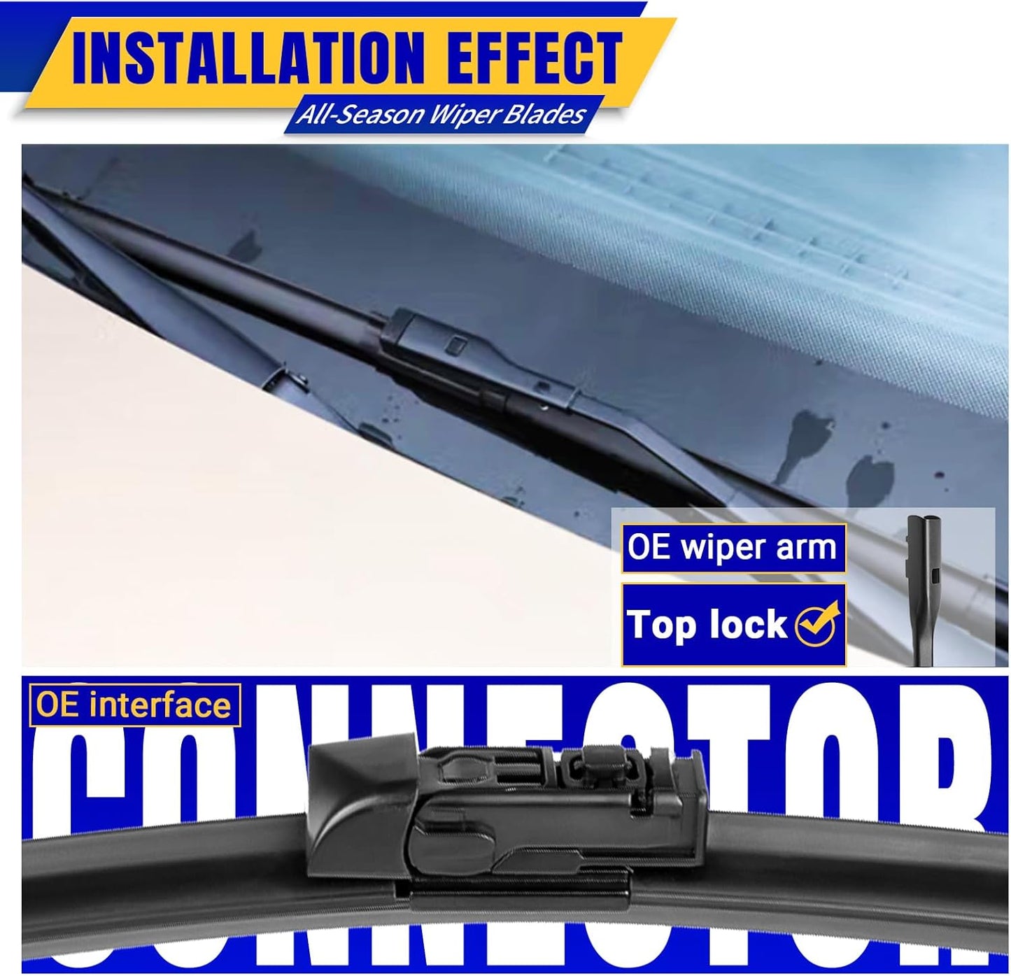 2 Wipers Replacement for 2018-2021 Toyota CHR C-HR Subaru Crosstrek / 2015-2021 Lexus NX200t NX300 NX300h, Automotive Windshield Wiper Blades Original Equipment Replacement - 26"/16" (Set of 2)