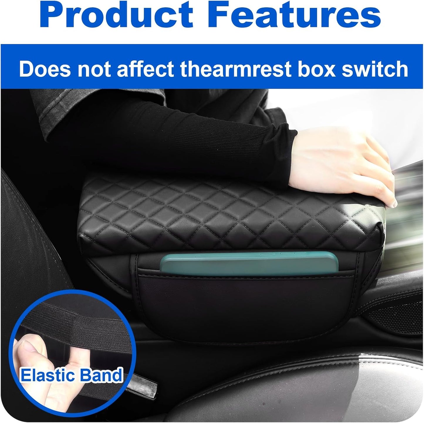 Center Console Armrest Cover for Hyundai Tucson 2022 2023 2024 2025 Armrest Box Pad Cover Protector Tucson Interior Accessories (Tucson22-24 pad)