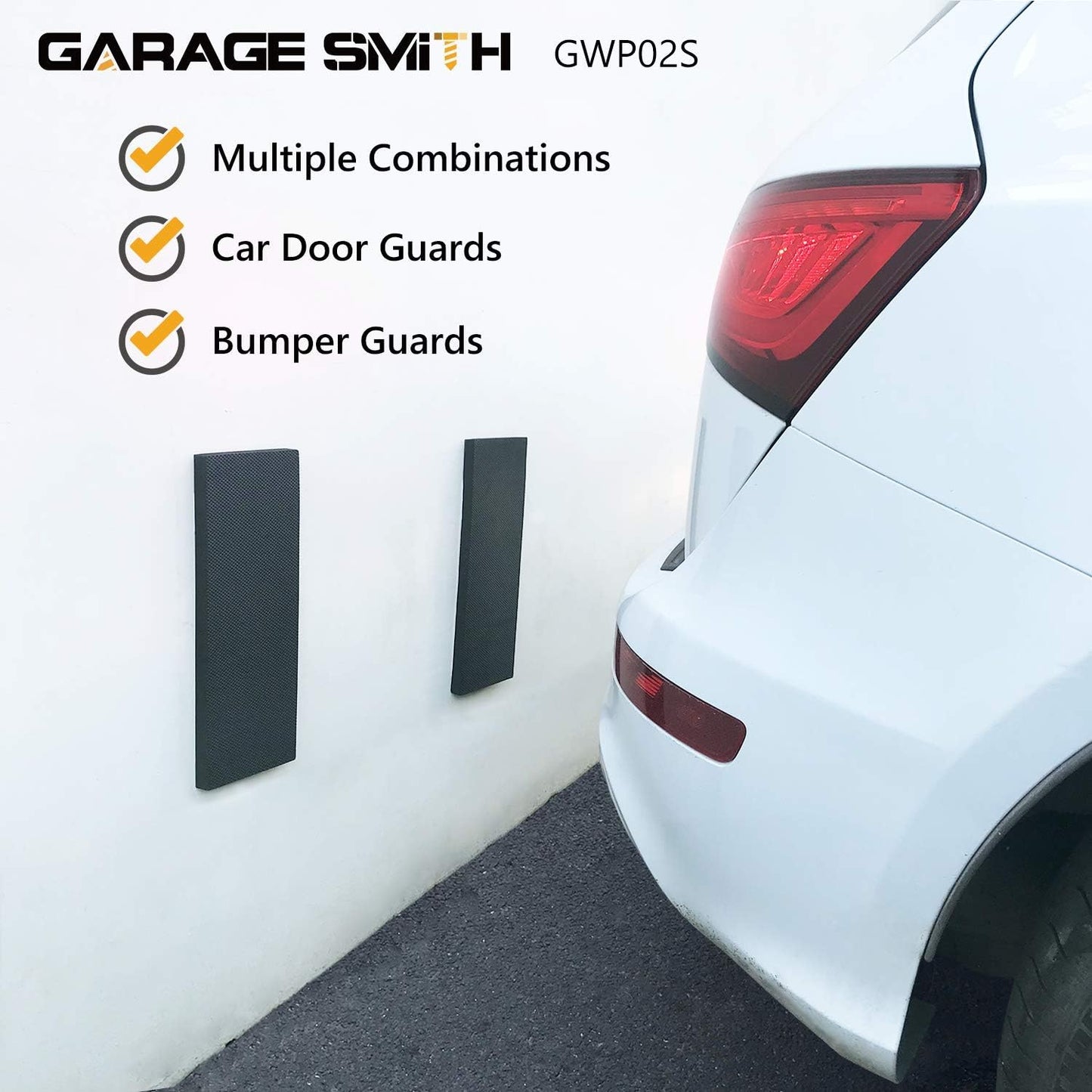 Ampulla GWP02S Garage Wall Protector Car Door Protectors, Designed in Germany (4-Pack)