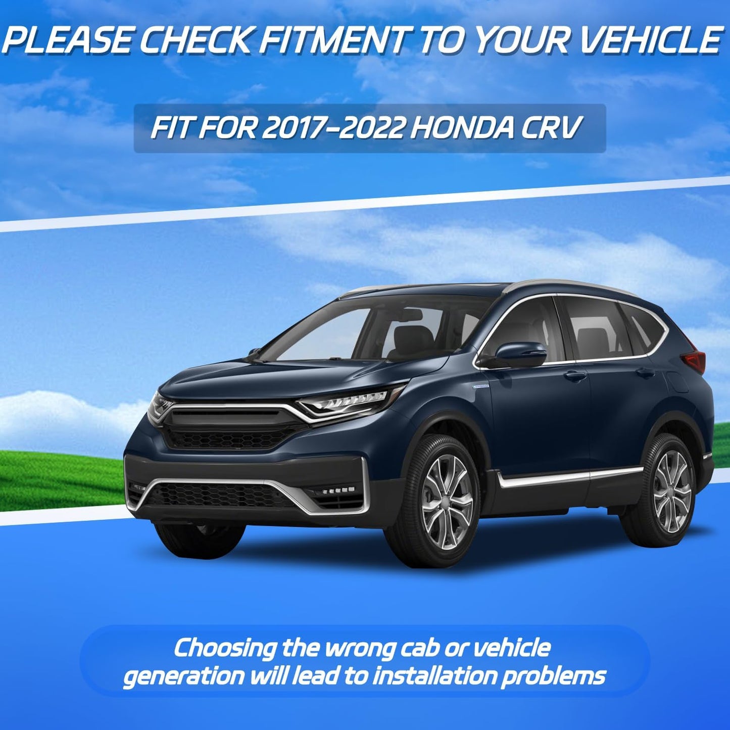 in-Channel Window Rain Guards for 2017-2022 Honda CRV(CR-V), ‌Sturdy Side Wind Deflectors, Vent Window Visors for Cars, Vent Deflector Shade Shield, 2017 2018 2019 2020 2021 2022