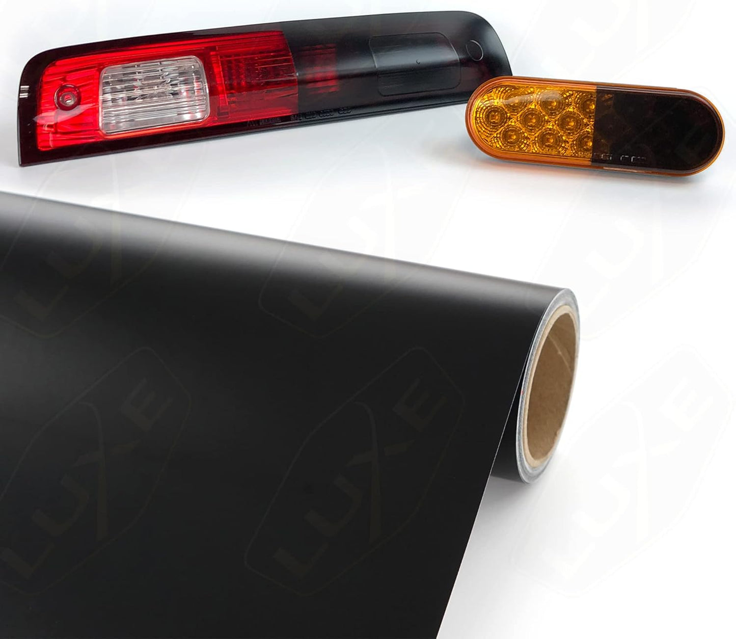 Luxe LightWrap Dark Smoke Stealth Universal Headlight Tail Light Tint Kit (20” x 1 Yard)