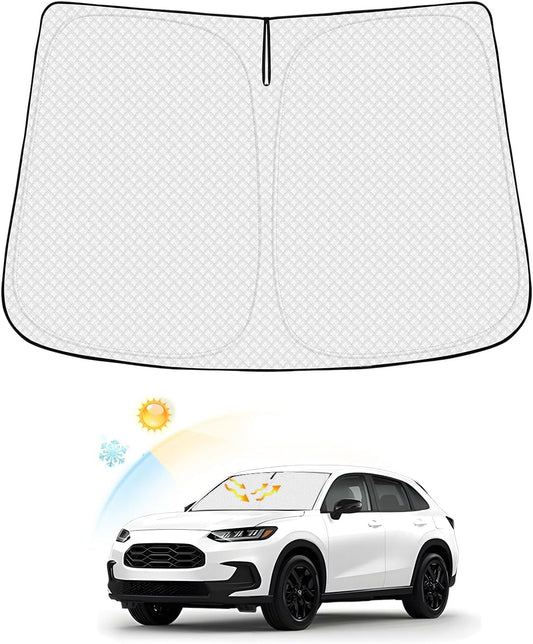 Windshield Sun Shade for Honda HR-V 2023-2025 2026 HRV Accessories Thicken 6-Layer Front Window Sunshade Cover Sun Visor Protector Foldable Block UV Rays Keep Vehicle Cool