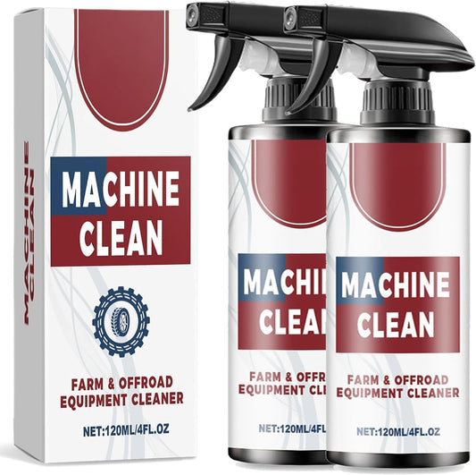 Machine Clean Spray, Machine Clean Outdoor All-Purpose Cleaner, Heavy-Duty Outdoor All Purpose Cleaner,Compatible with all wheel materials and finishes(120ml*2 PCS)