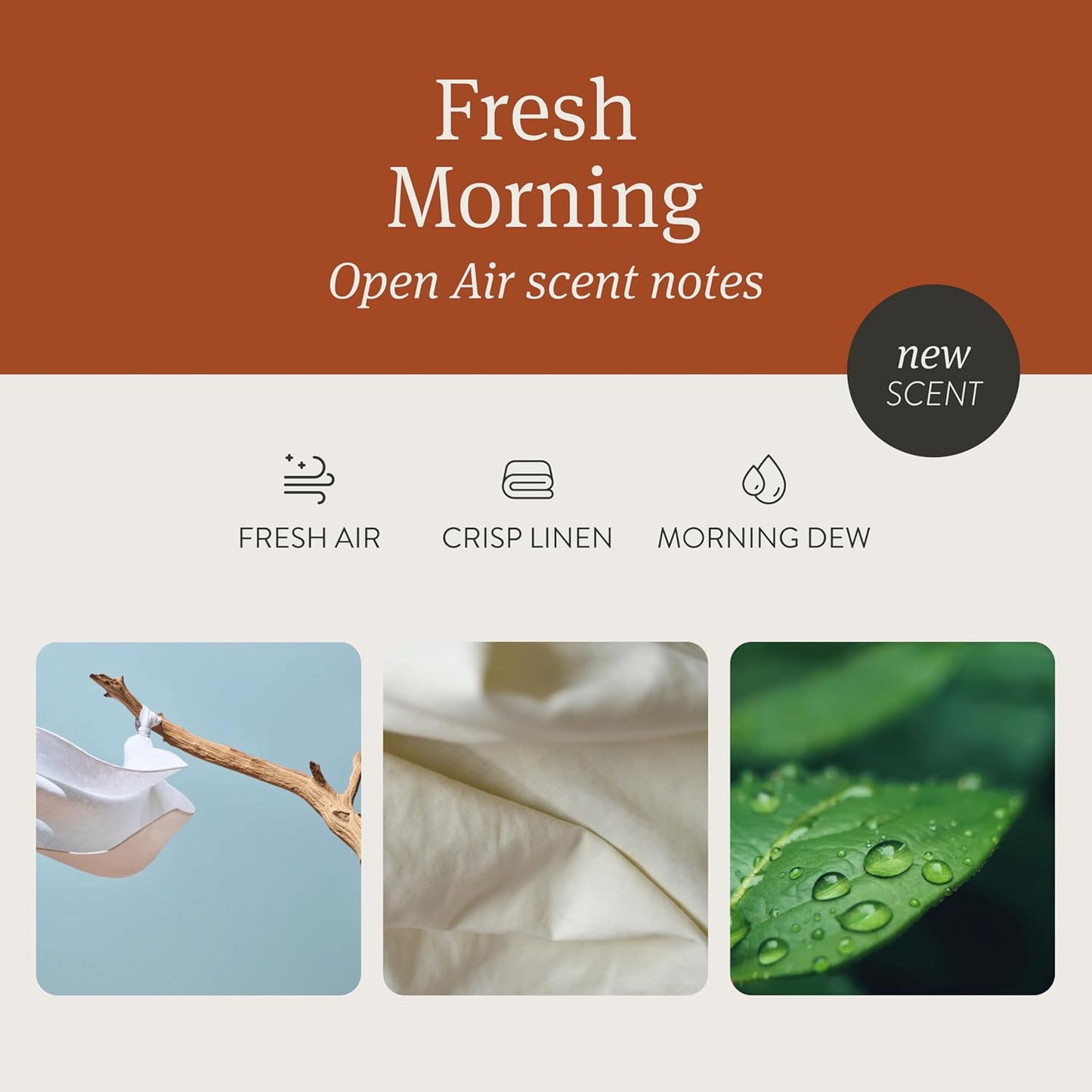 Drift Car Air Freshener - Wood Fragrance - Automotive Odor Eliminator - Car Fresheners Long Lasting - Open Air Scent Refill - Pack of 3 - NO CLIP INCLUDED