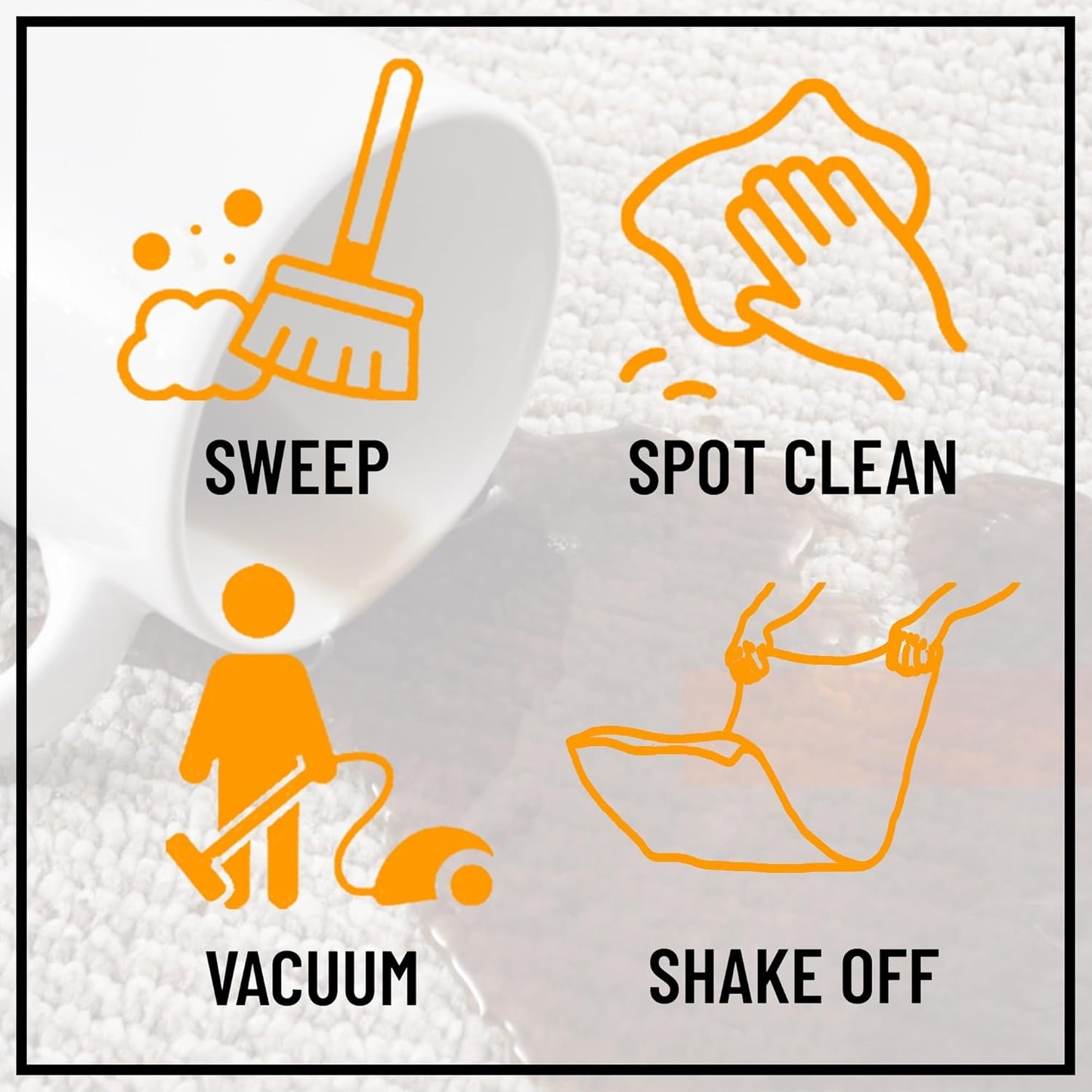 Ottomanson Hallway Runner Rug 20" x 59" Non Slip Solid Area Rugs Easy to Clean Laundry Rug Runner Durable & Pet Friendly Floor Carpet Runners for Hallways Entryway Living Room Kitchen, Beige