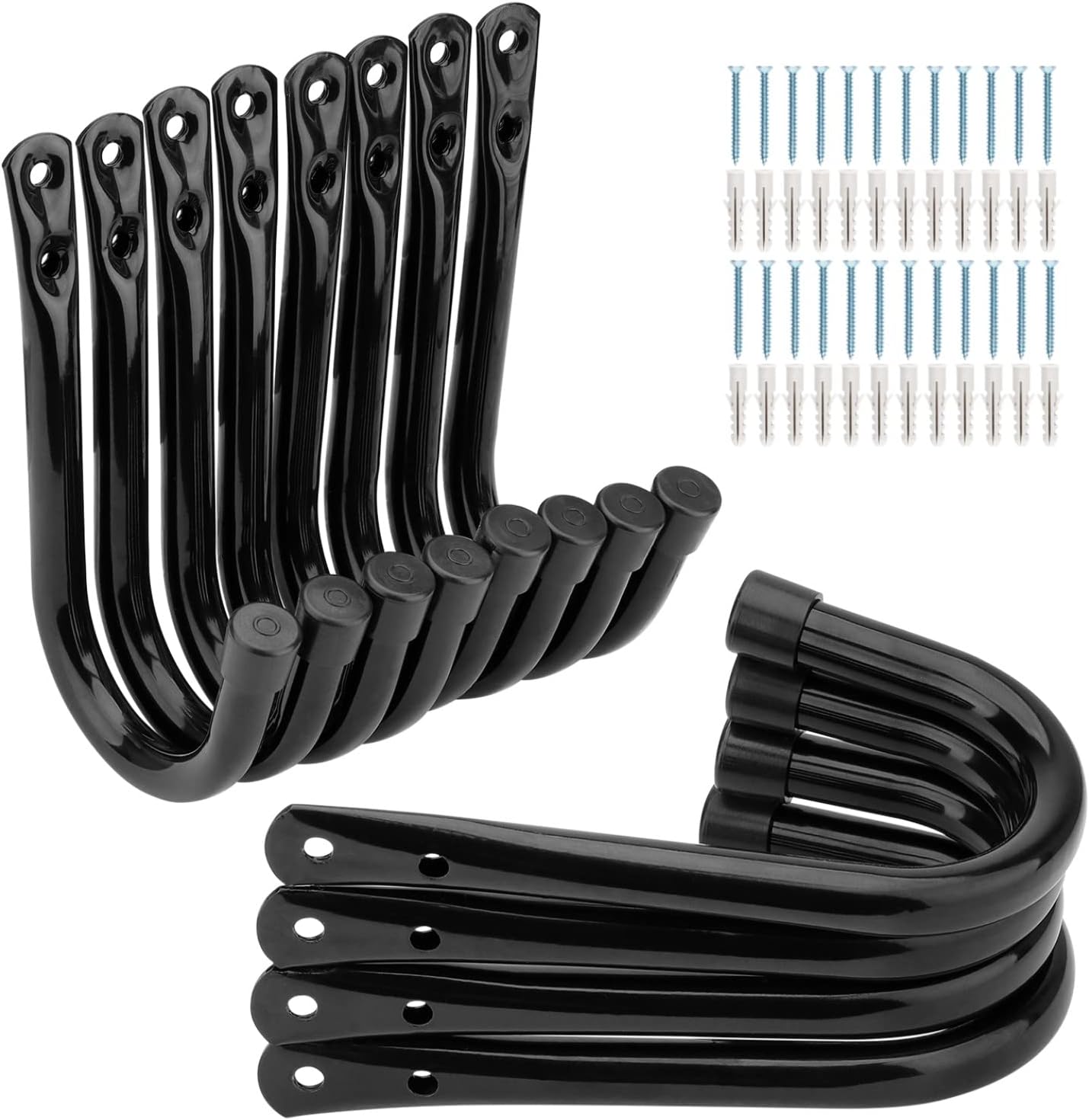 Garage Storage Hooks 3.5Inch Heavy Duty Wall Mounted Garage Utility Hooks 12 Pack Hangers Great for Tools Bikes Ladders Chairs