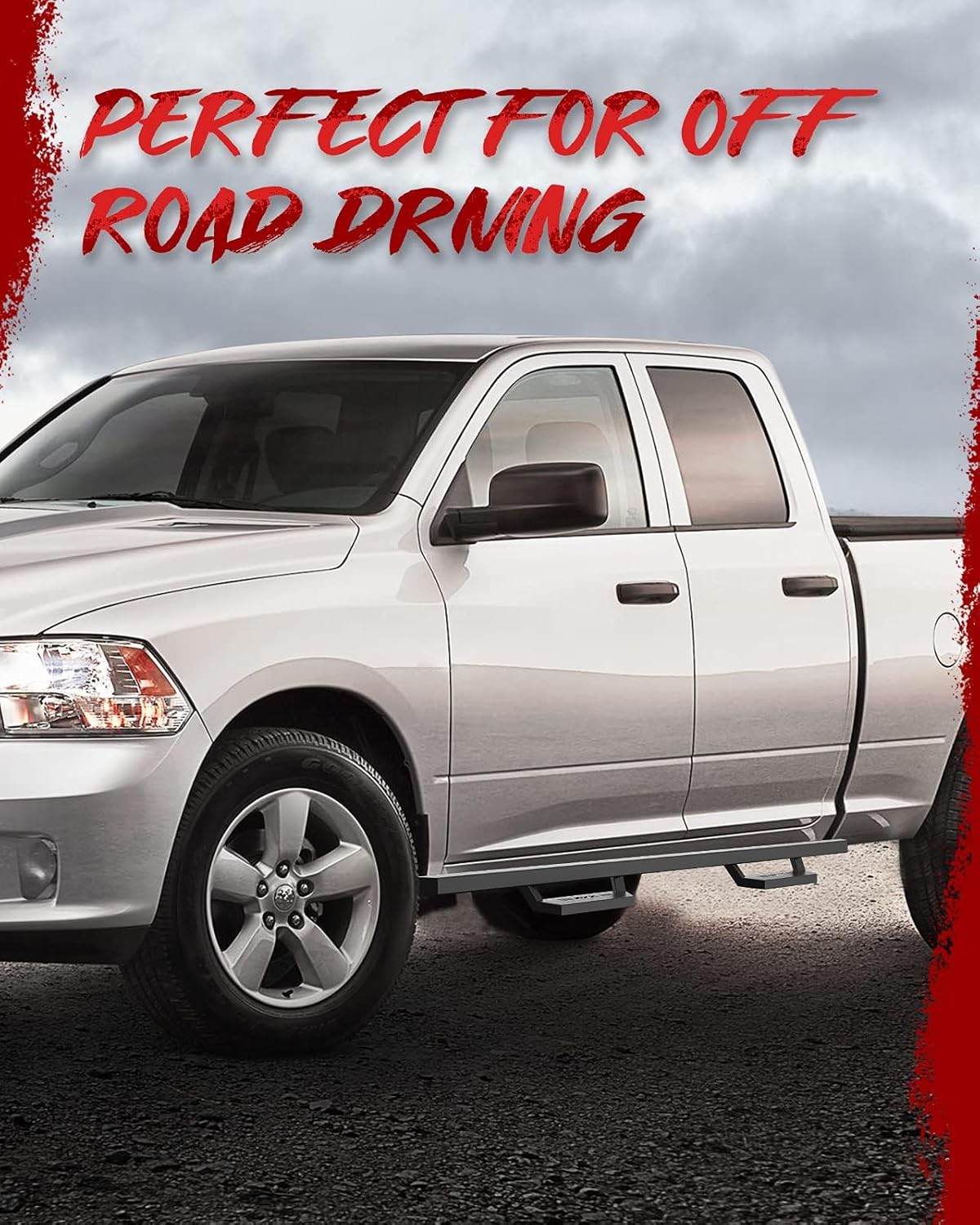 KYX Running Boards & Steps Nerf Bars Fit for 2015-2025 Chevy Colorado/Canyon Crew Cab, 5 inch Car Door Side Steps Nerf Bars Truck Boards Step Rails