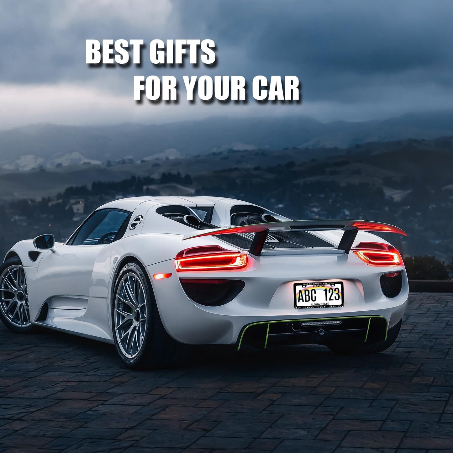 May The Forest Be with You License Plate Frame Funny Text License Plate Holder for Personalized Car Decorative Stainless Steel Forest License Plate Auto Part with Screws 12.2" x 6.2"