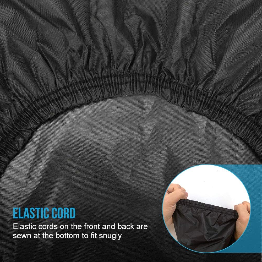 ATV Cover Waterproof, for Polaris Sportsman Yamaha Honda FourTrax Kawasaki Brute Force Wheel Car Black 101x43x47 inch (XXXL)